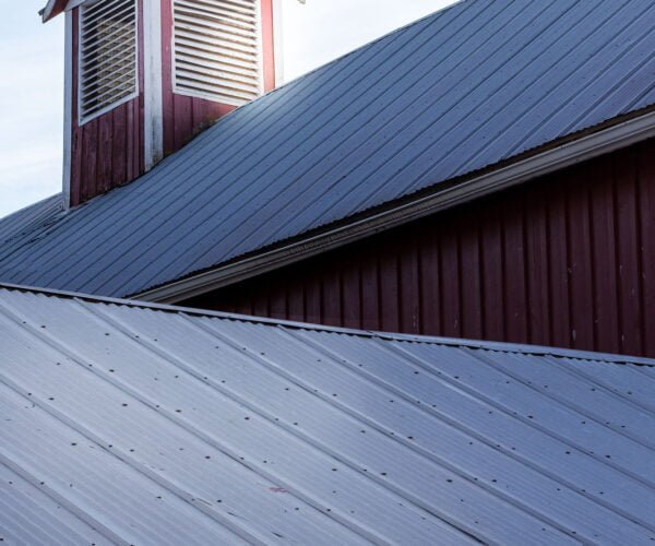 Barn in morning light