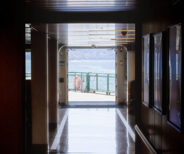 Ferry boat hallway